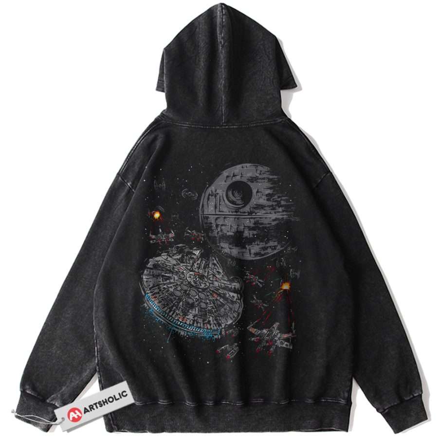 Alternative view of Star Wars Hoodie, Movie Hoodie, Vintage Hoodie