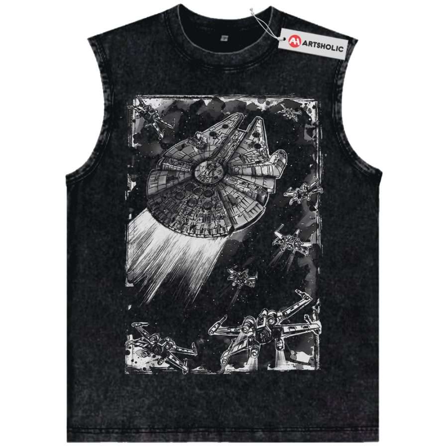 Alternative view of Star Wars Tank Top, Movie Tank Top, Vintage Tank Top