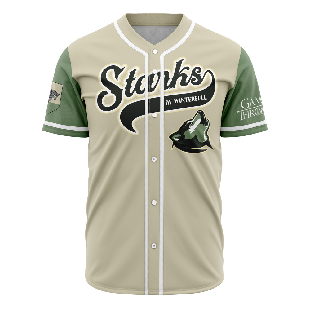 Starks of Winterfell Game of Thrones Custom Baseball Jersey - Otaku Hall