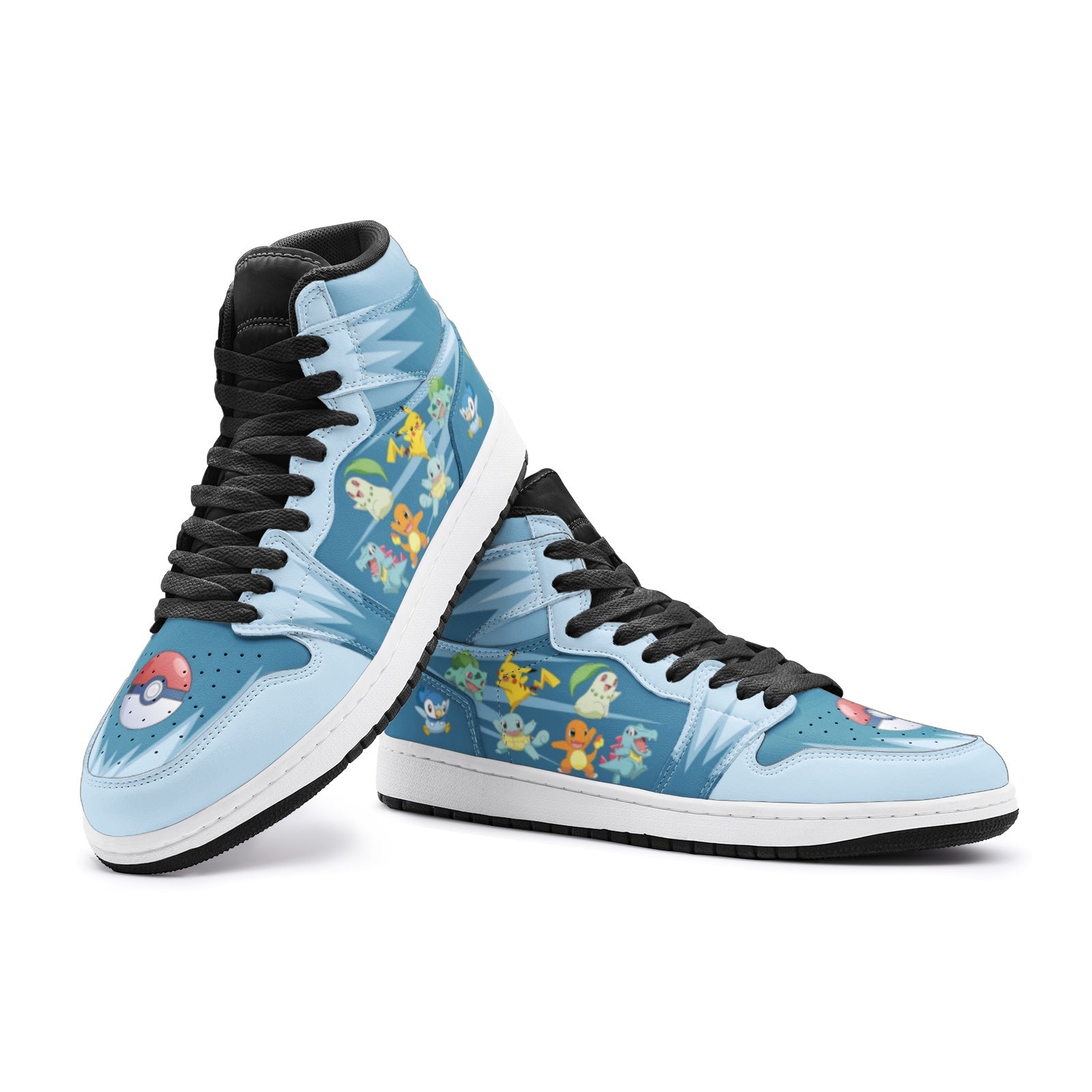 Starters Pokemon Custom Sneaker Mid 1 Basketball Shoes - Otaku Hall