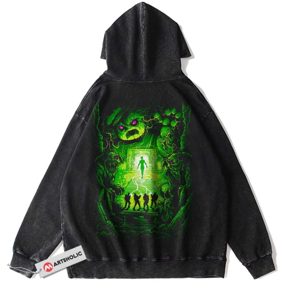 Alternative view of Stay Puft Marshmallow Man Hoodie, Ghostbusters Hoodie, Halloween Hoodie, Horror Hoodie, Vintage Hoodie
