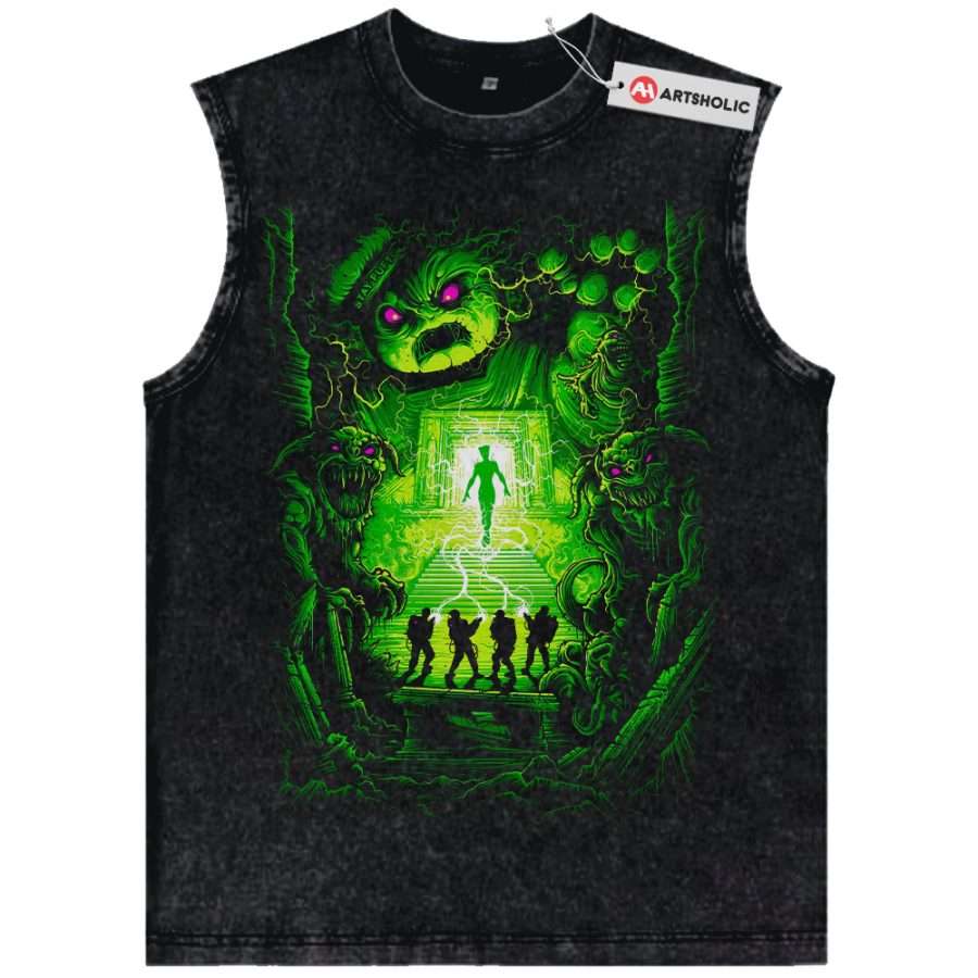 Alternative view of Stay Puft Marshmallow Man Tank Top, Ghostbusters Tank Top, Halloween Tank Top, Horror Tank Top, Vintage Tank Top