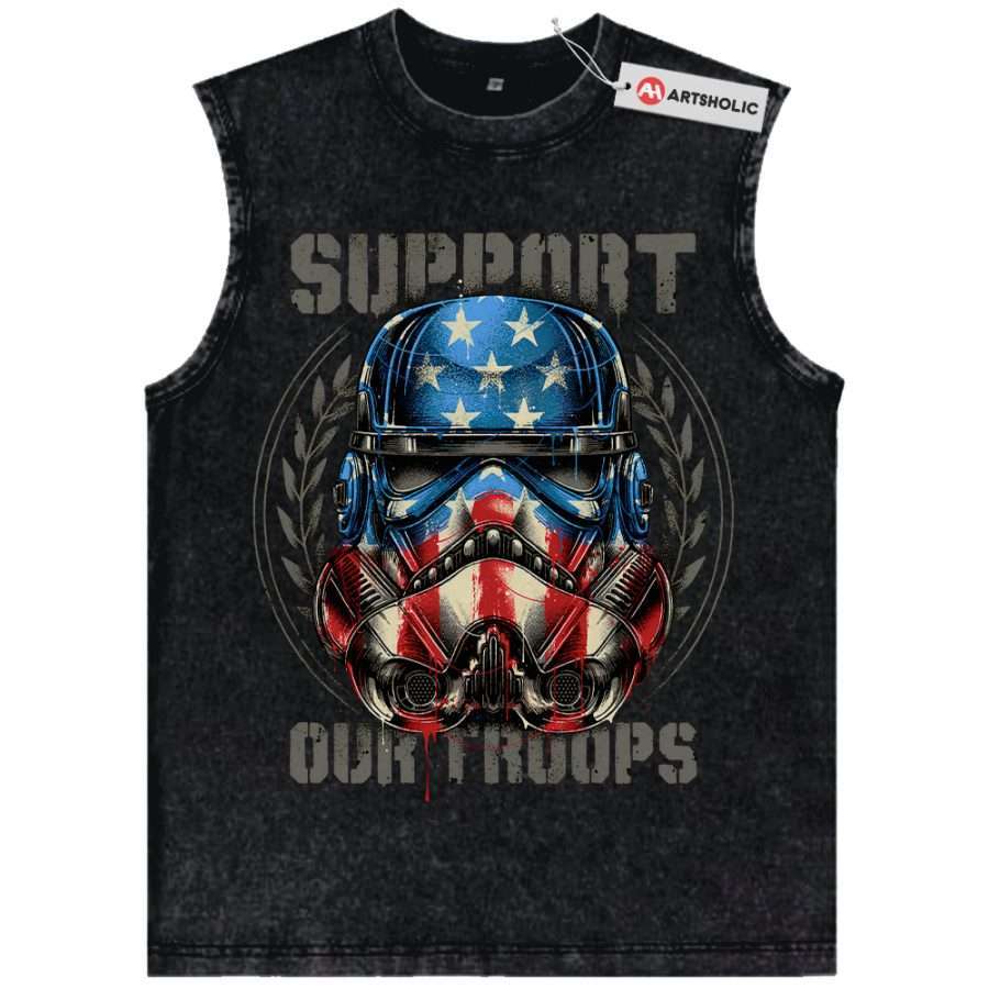 Alternative view of Stormtrooper Tank Top, Star Wars Tank Top, Movie Vintage Tank Top