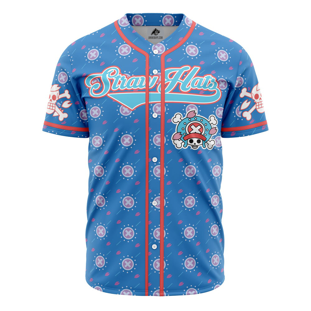 Straw Hats Chopper One Piece Custom Baseball Jersey - Otaku Hall