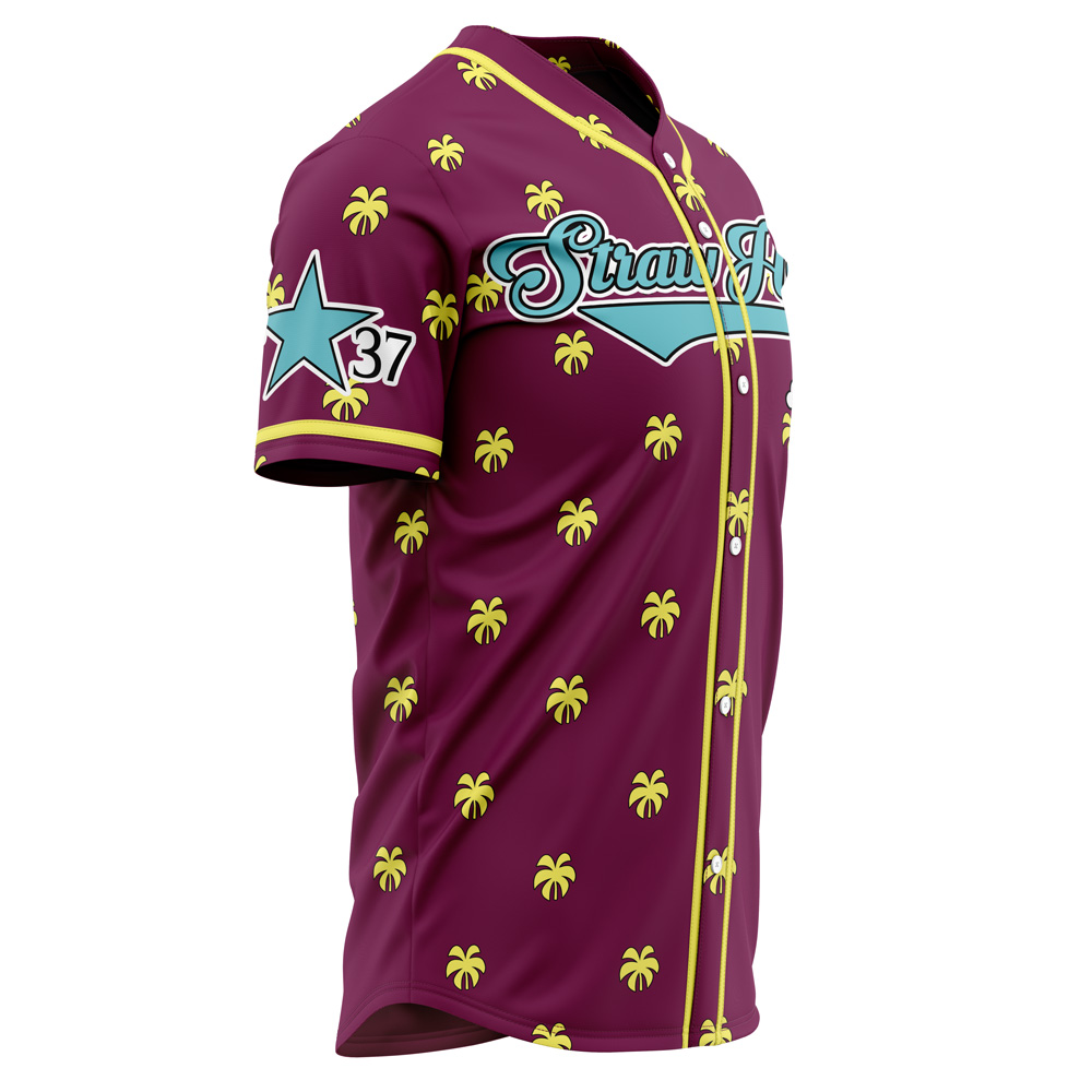Alternative view of Straw Hats Franky One Piece Custom Baseball Jersey - Otaku Hall
