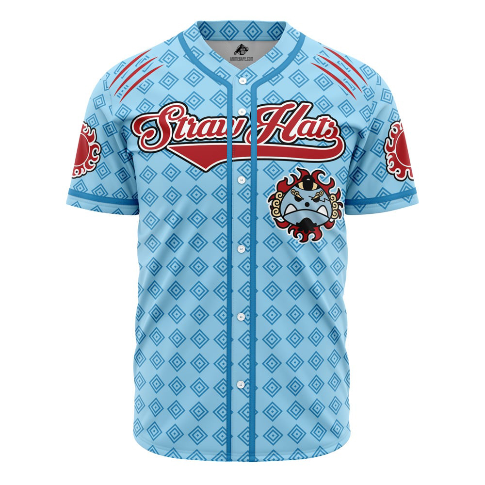 Straw Hats Jinbe One Piece Custom Baseball Jersey - Otaku Hall