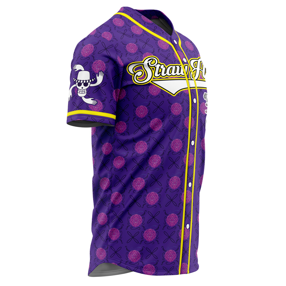 Alternative view of Straw Hats Robin One Piece Custom Baseball Jersey - Otaku Hall
