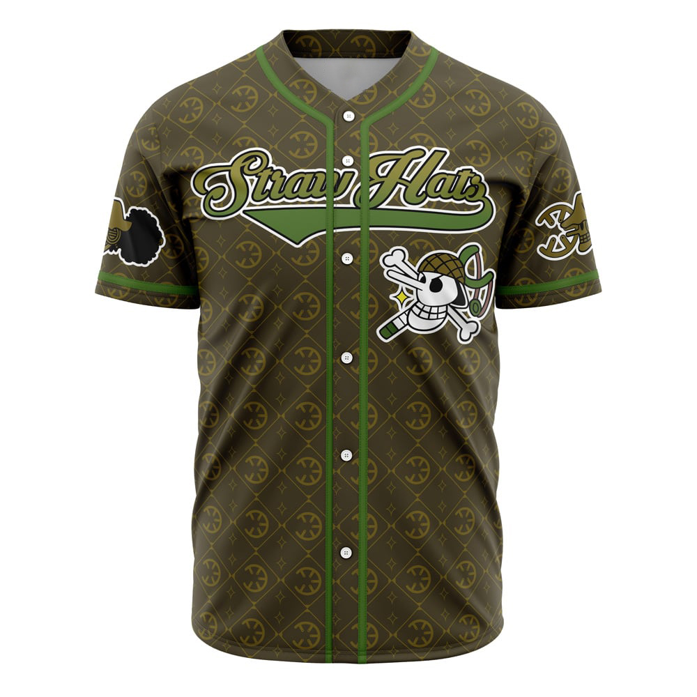 Alternative view of Straw Hats Usopp One Piece Custom Baseball Jersey - Otaku Hall