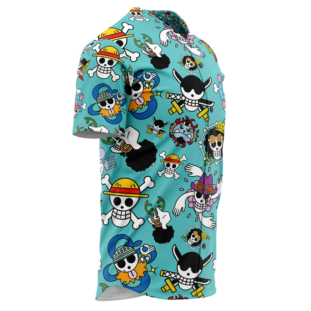 Alternative view of Strawhats Jolly Roger One Piece Baseball Jersey