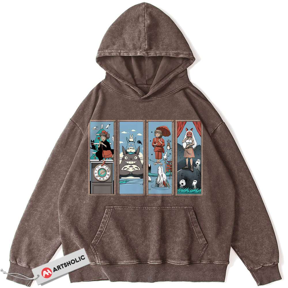 Alternative view of Studio Ghibli Hoodie, Anime Hoodie, Vintage Hoodie