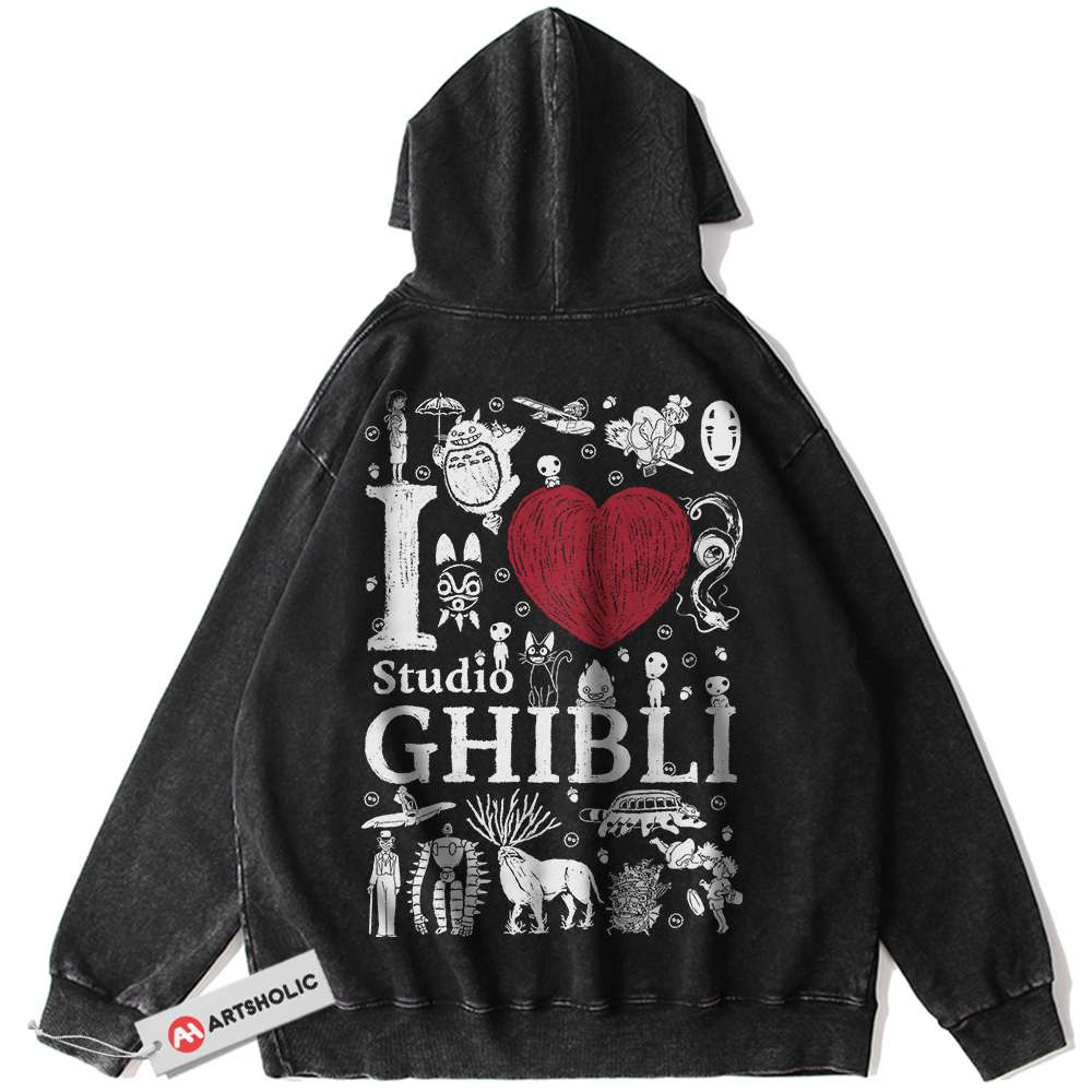 Studio Ghibli Hoodie, Anime Hoodie, Vintage Hoodie