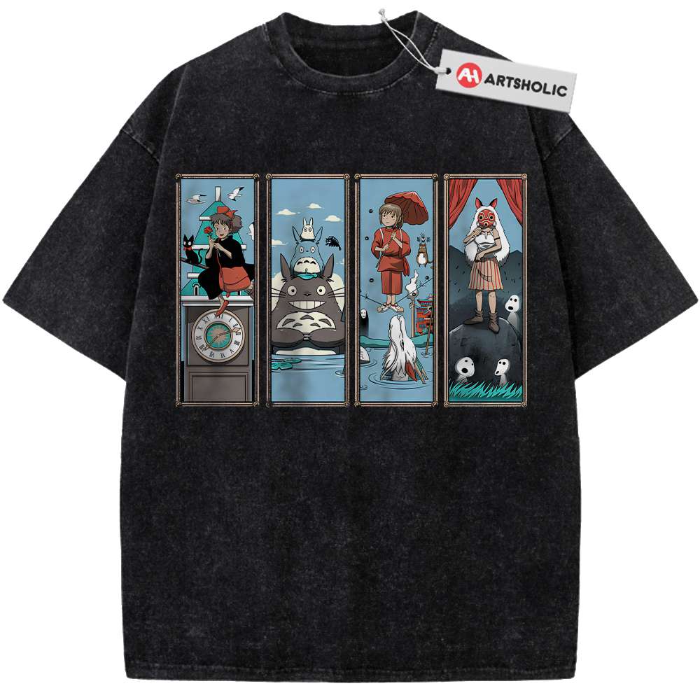 Alternative view of Studio Ghibli Shirt, Anime Shirt, Vintage T-Shirt