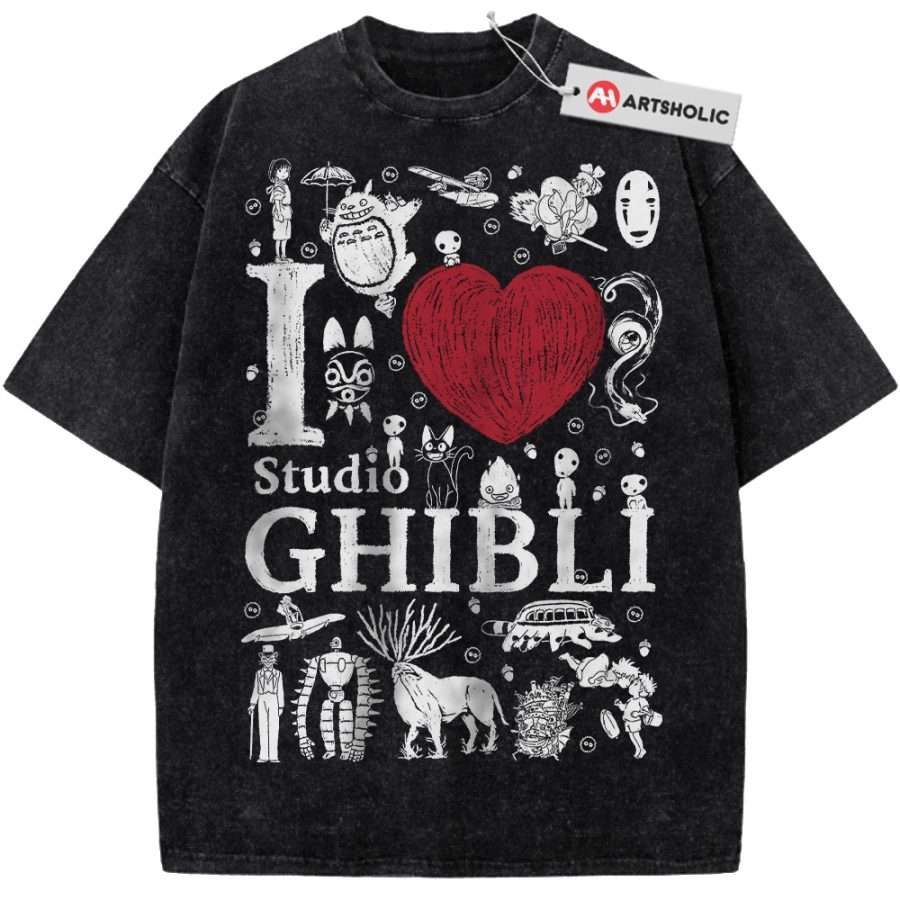 Alternative view of Studio Ghibli Shirt, Anime Shirt, Vintage T-Shirt