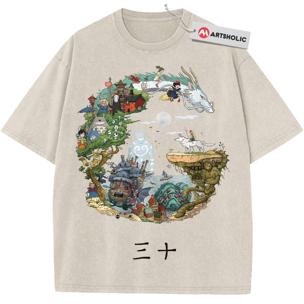 Studio Ghibli Shirt, Anime Shirt, Vintage Tee