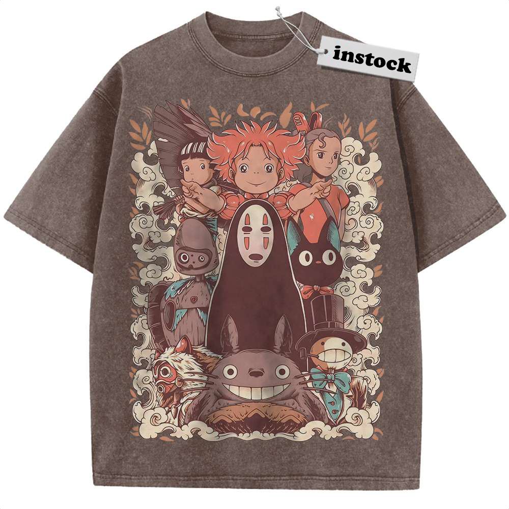 Studio Ghibli Shirt, Anime Shirt, Vintage Tee