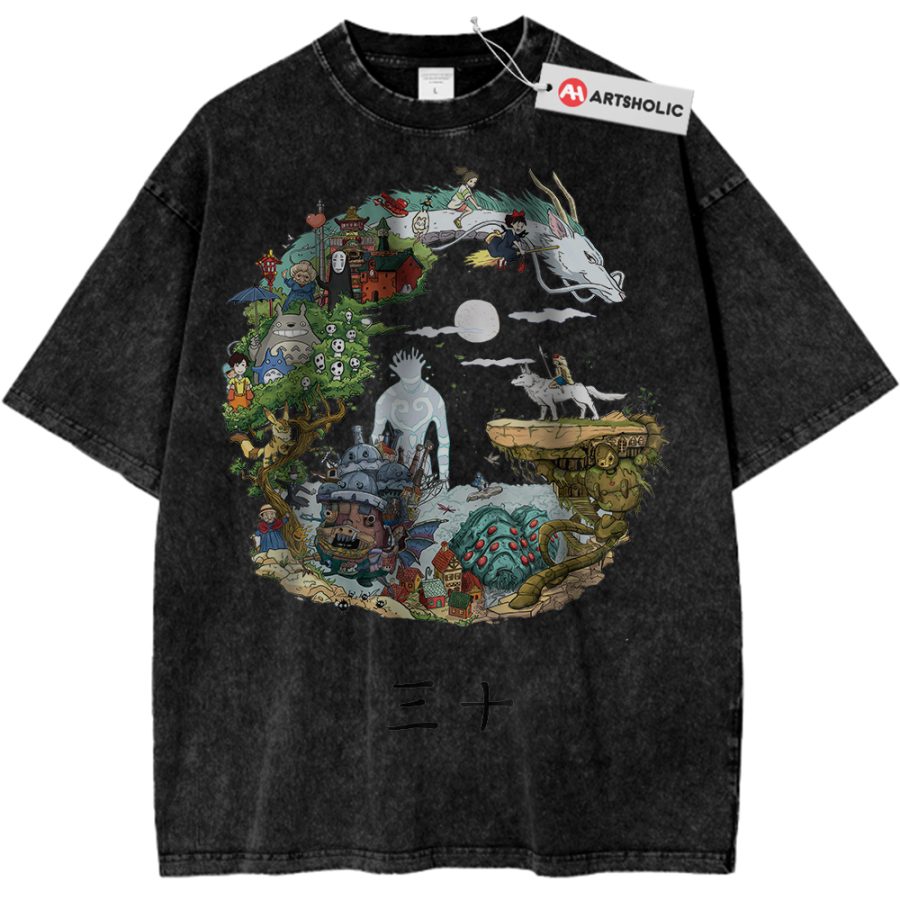 Alternative view of Studio Ghibli Shirt, Anime Shirt, Vintage Tee
