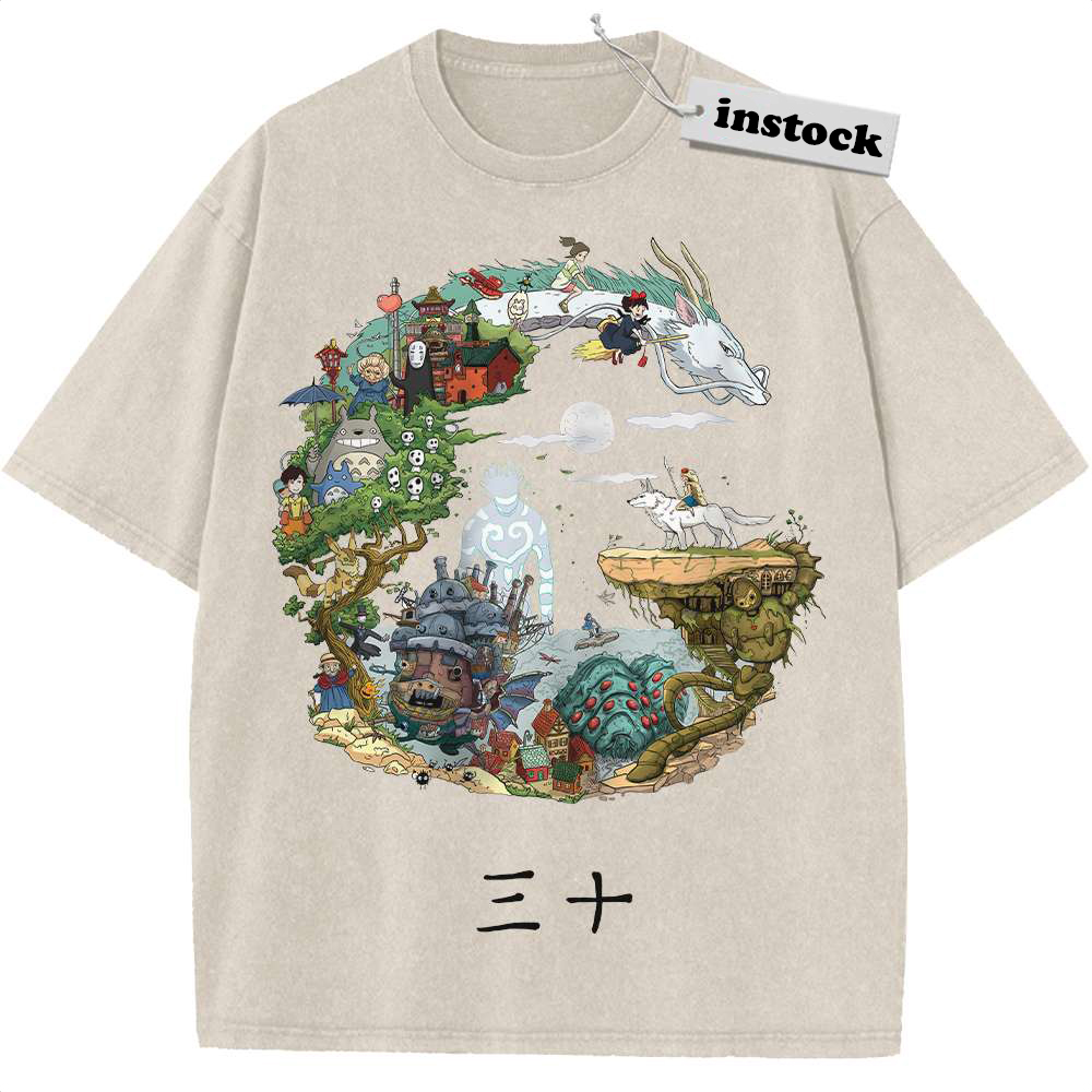 Studio Ghibli Shirt, Anime Shirt, Vintage Tee