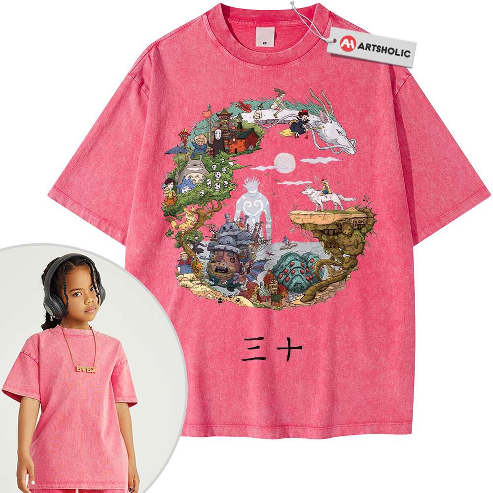 Alternative view of Studio Ghibli Shirt For Kids, Anime Shirt For Kids, Vintage Tee For Kids