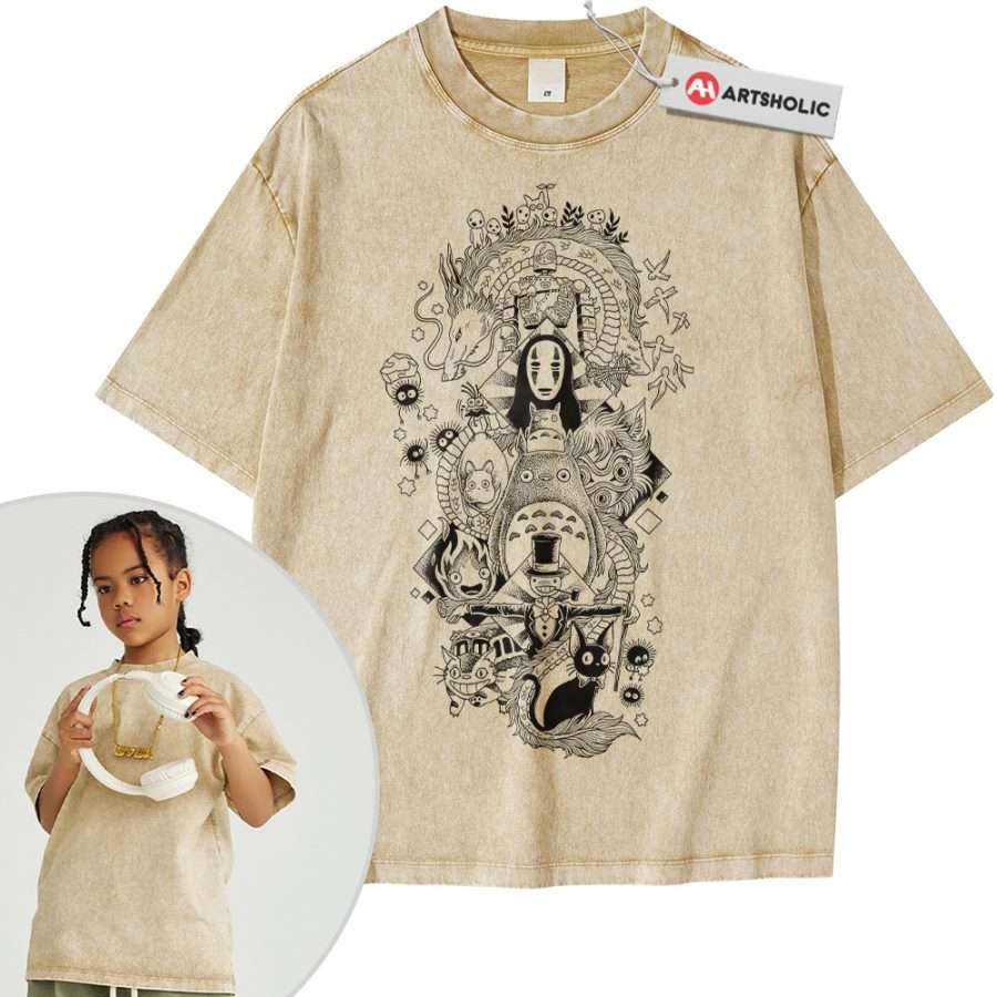Alternative view of Studio Ghibli Shirt For Kids, Anime Shirt For Kids, Vintage Tee For Kids