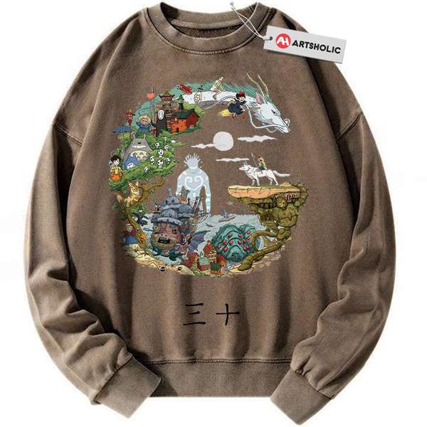 Alternative view of Studio Ghibli Sweatshirt, Anime Sweatshirt, Vintage Sweater