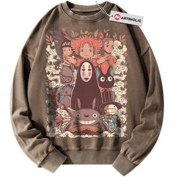 Alternative view of Studio Ghibli Sweatshirt, Anime Sweatshirt, Vintage Sweatshirt