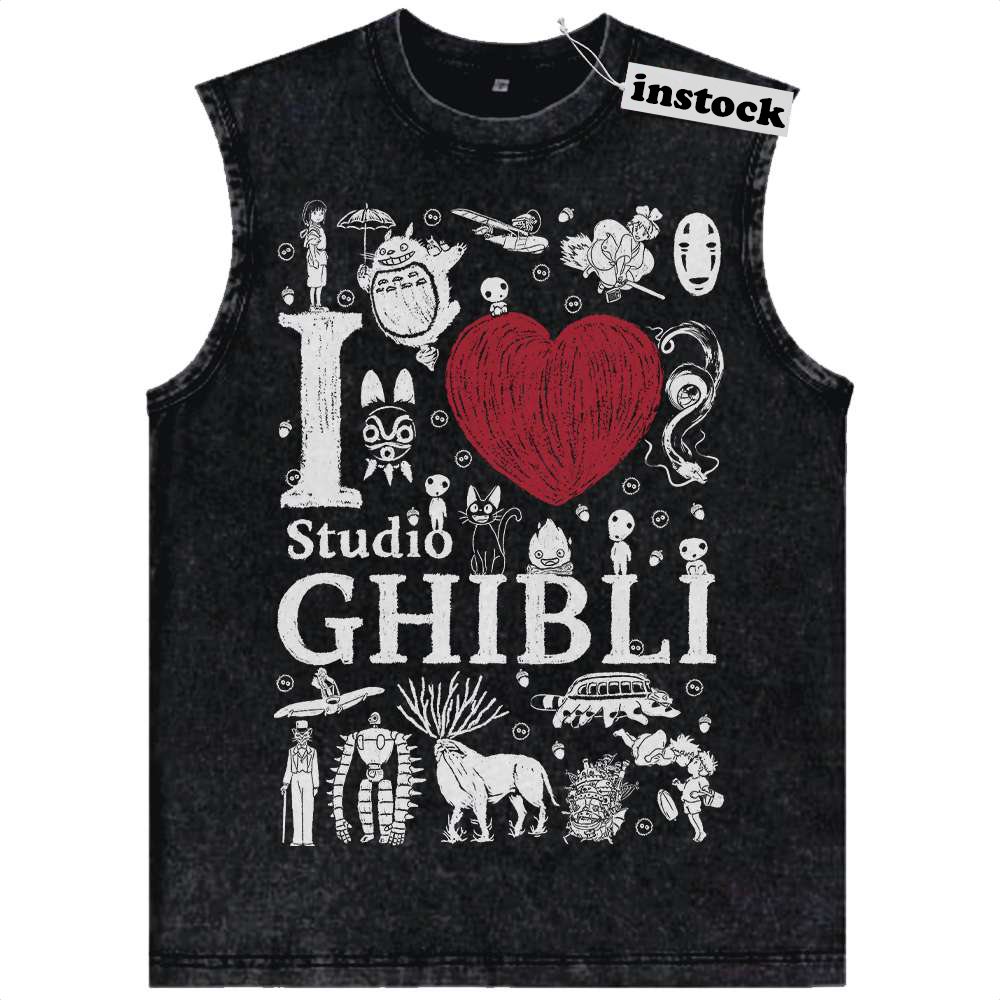 Studio Ghibli Tank Top, Anime Tank Top, Vintage Tank Top