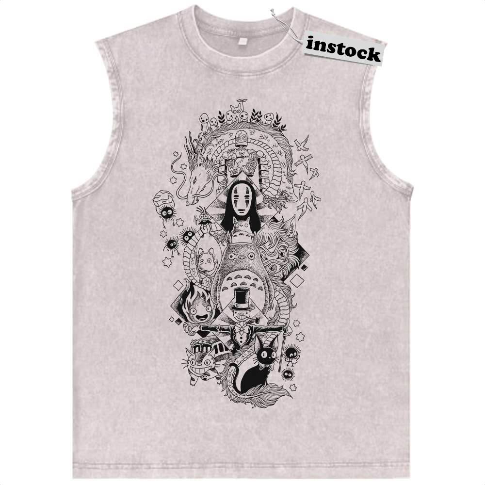 Studio Ghibli Tank Top, Anime Tank Top, Vintage Tank Top