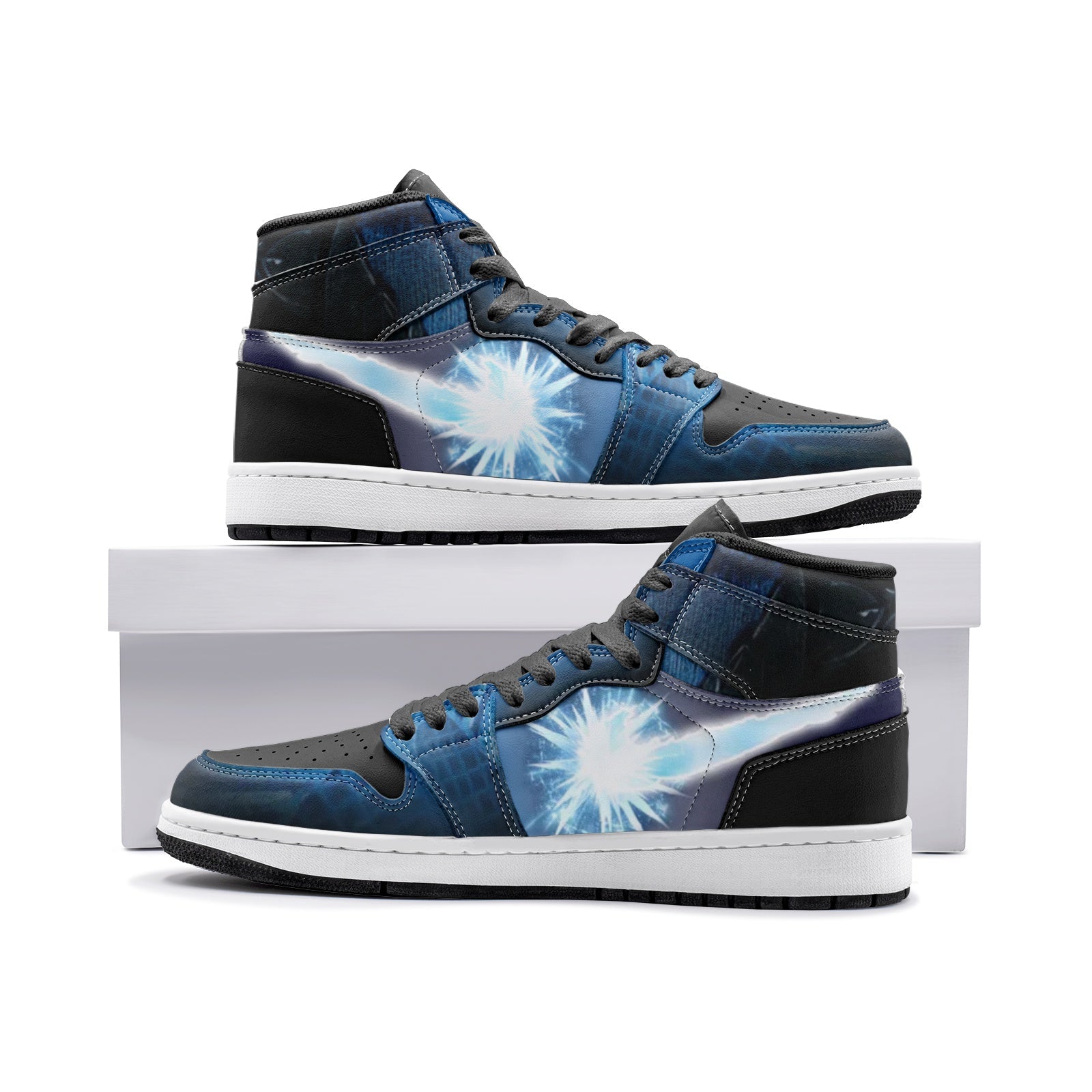 Sub Zero Mortal Kombat Custom Sneaker Mid 1 Basketball Shoes - Otaku Hall