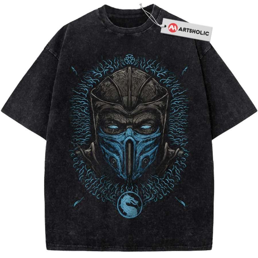 Alternative view of Sub Zero Shirt, Mortal Kombat Shirt, Game Shirt, Vintage T-Shirt