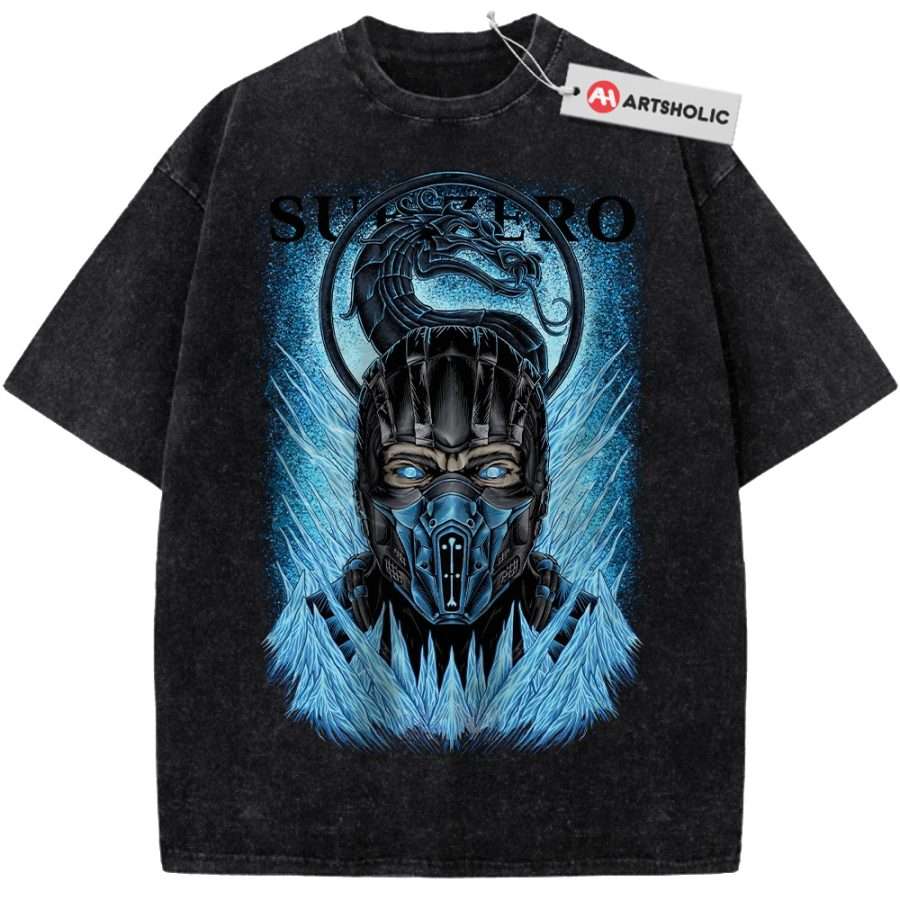Alternative view of Sub Zero Shirt, Mortal Kombat Shirt, Game Shirt, Vintage T-Shirt