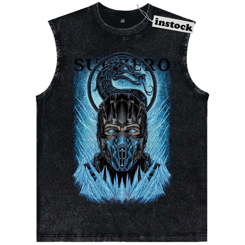 Sub Zero Tank Top, Mortal Kombat Tank Top, Game Tank Top, Vintage Tank Top