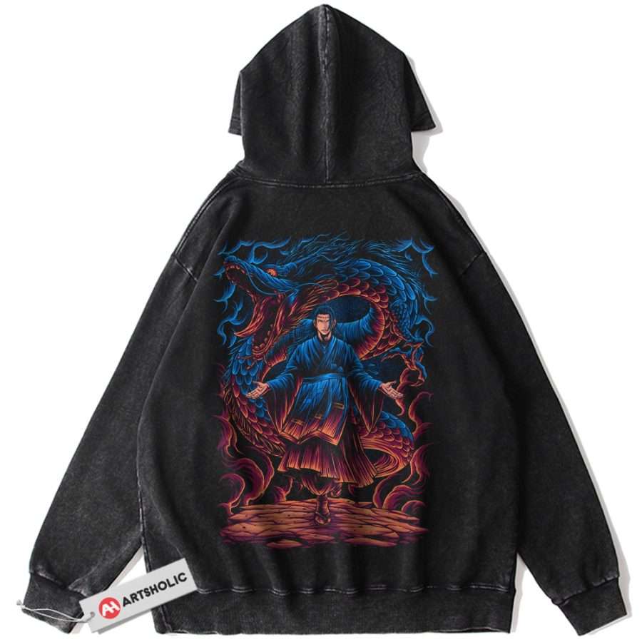 Alternative view of Suguru Geto Hoodie, Jujutsu Kaisen Hoodie, Anime Hoodie, Vintage Hoodie
