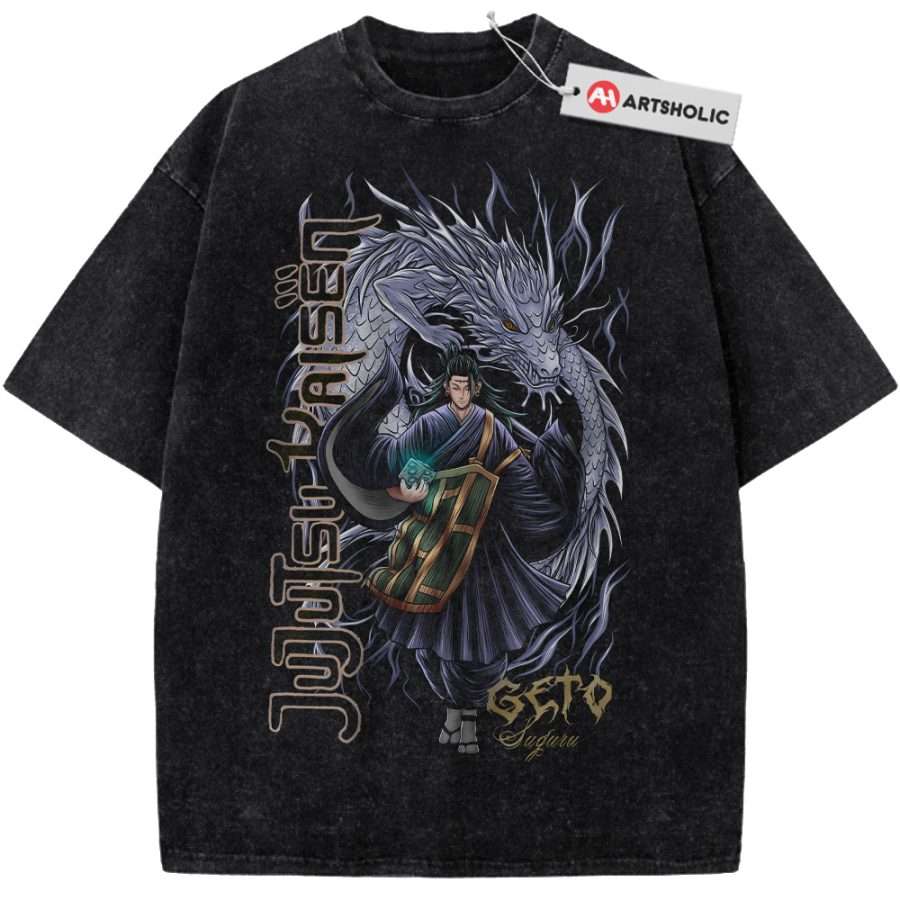 Alternative view of Suguru Geto Shirt, Jujutsu Kaisen Shirt, Anime Shirt, Vintage T-Shirt