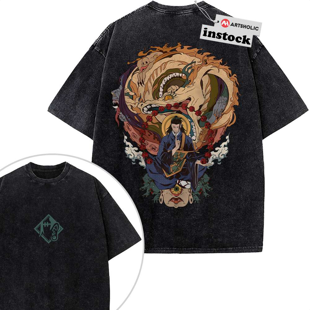 Suguru Geto Shirt, Jujutsu Kaisen Shirt, Anime Shirt, Vintage T-Shirt 2-Sided