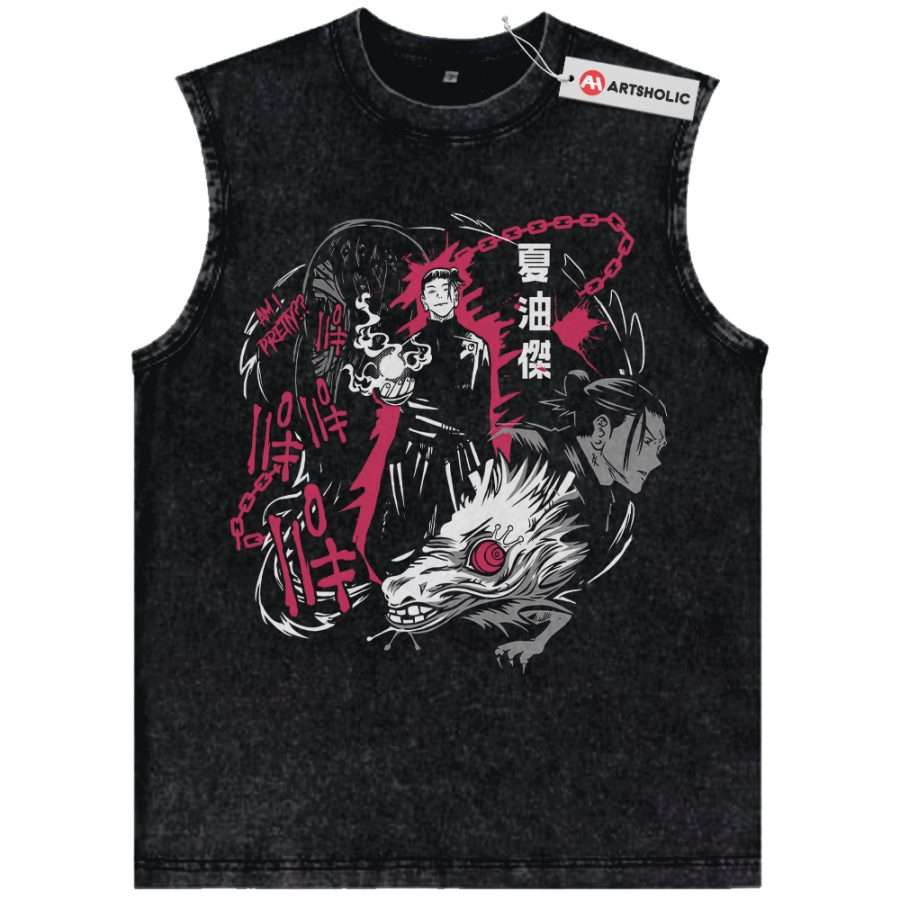 Alternative view of Suguru Geto Tank Top, Jujutsu Kaisen Tank Top, Anime Tank Top, Vintage Tank Top