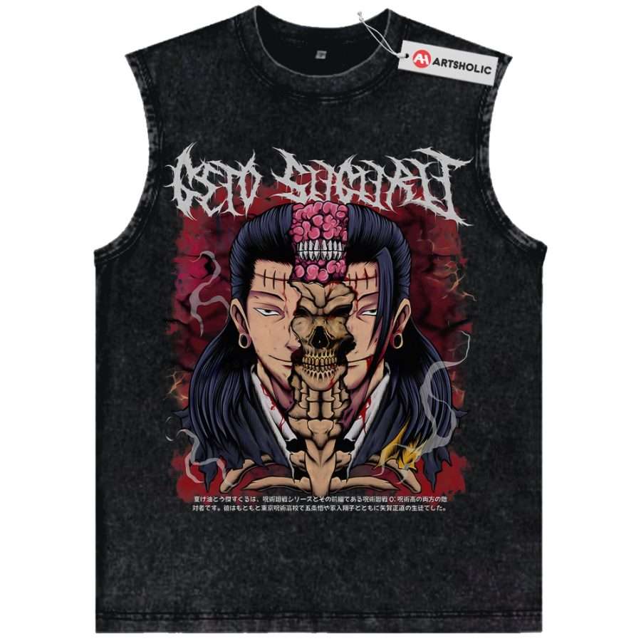 Alternative view of Suguru Geto Tank Top, Jujutsu Kaisen Tank Top, Anime Tank Top, Vintage Tank Top