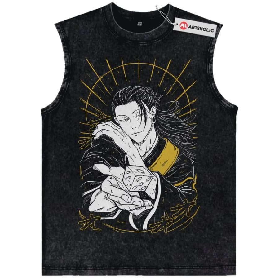 Alternative view of Suguru Geto Tank Top, Jujutsu Kaisen Tank Top, Anime Tank Top, Vintage Tank Top