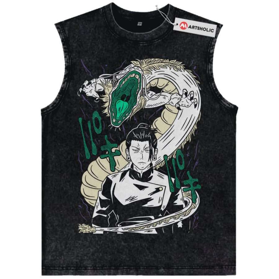 Alternative view of Suguru Geto Tank Top, Jujutsu Kaisen Tank Top, Anime Tank Top, Vintage Tank Top