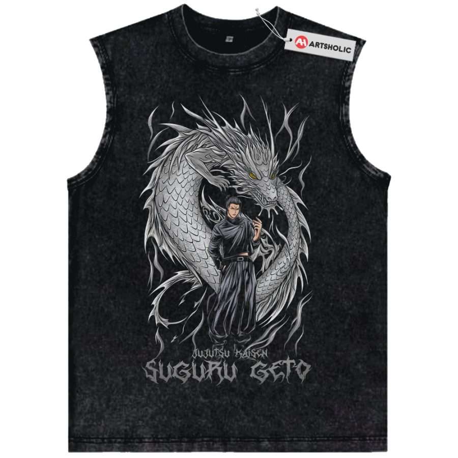 Alternative view of Suguru Geto Tank Top, Jujutsu Kaisen Tank Top, Anime Tank Top, Vintage Tank Top