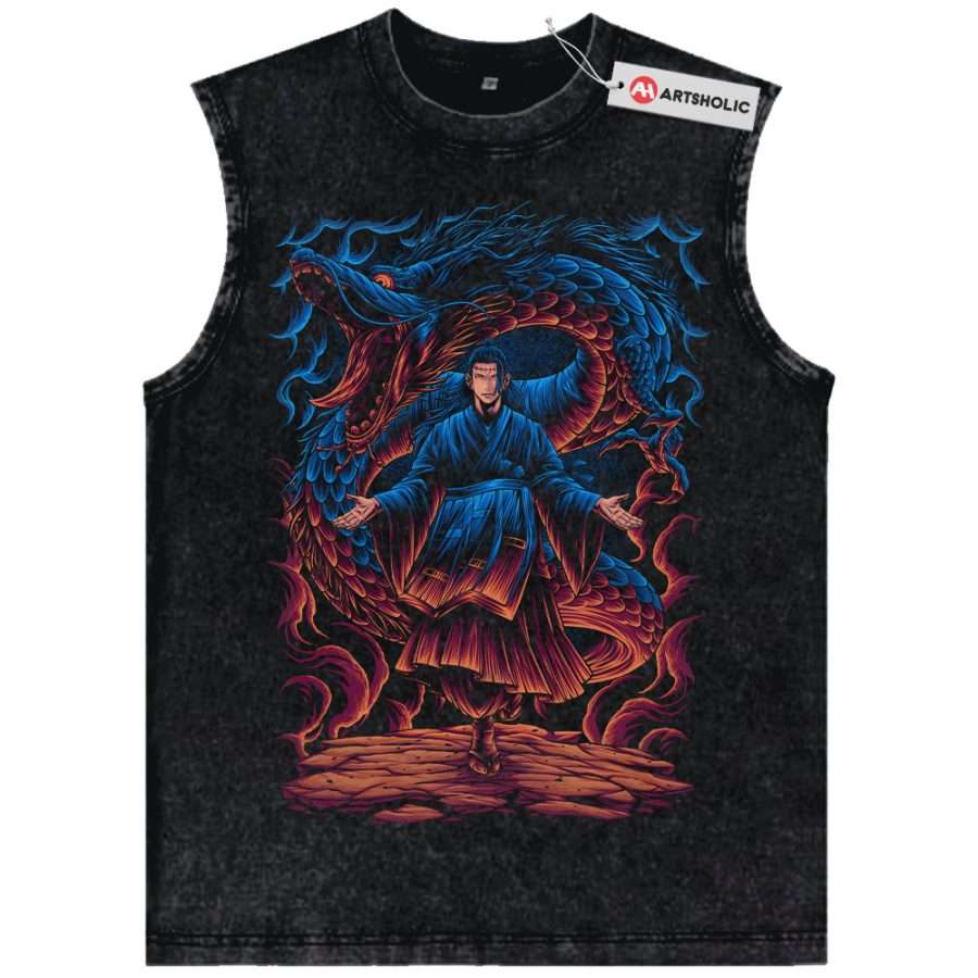 Alternative view of Suguru Geto Tank Top, Jujutsu Kaisen Tank Top, Anime Tank Top, Vintage Tank Top