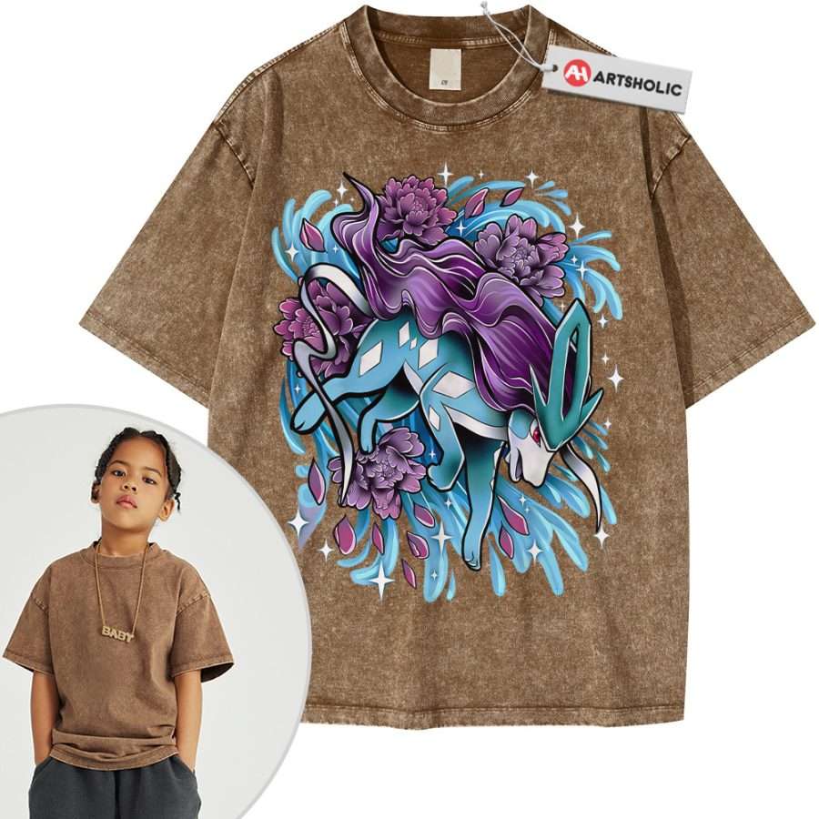 Suicune Shirt For Kids, Pokemon Shirt For Kids, Anime Shirt For Kids, Vintage Tee For Kids - Image 8