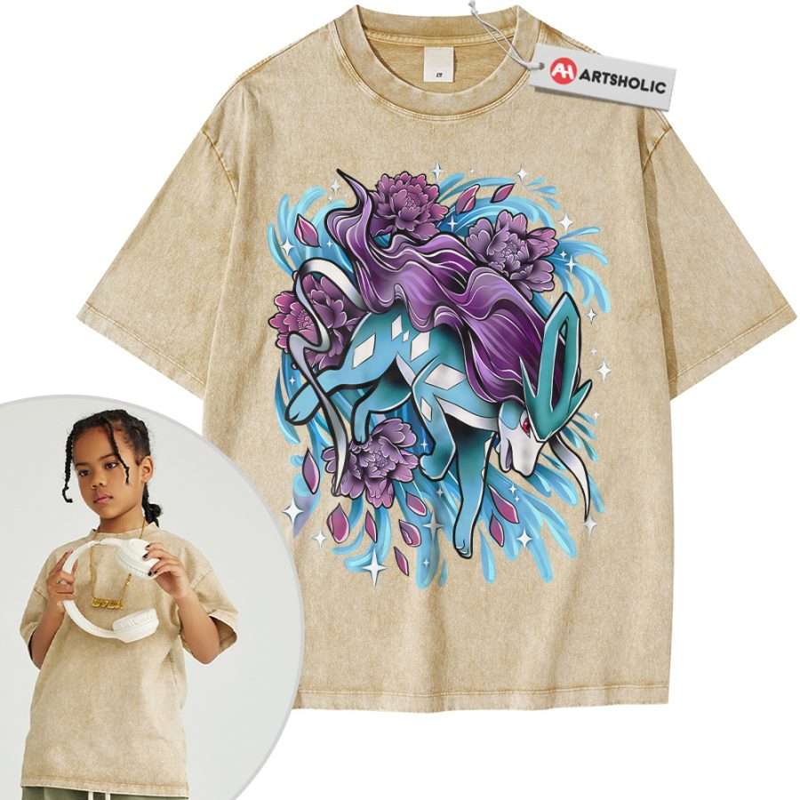 Suicune Shirt For Kids, Pokemon Shirt For Kids, Anime Shirt For Kids, Vintage Tee For Kids - Image 11