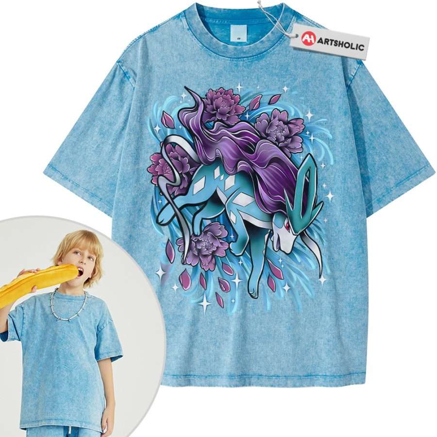 Suicune Shirt For Kids, Pokemon Shirt For Kids, Anime Shirt For Kids, Vintage Tee For Kids - Image 7