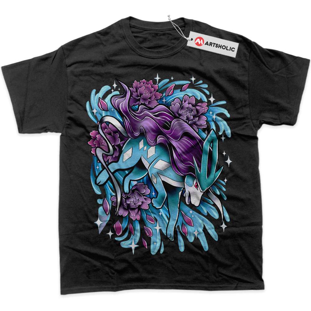 Alternative view of Suicune Shirt, Pokemon Shirt, Anime Shirt, Graphic Tee
