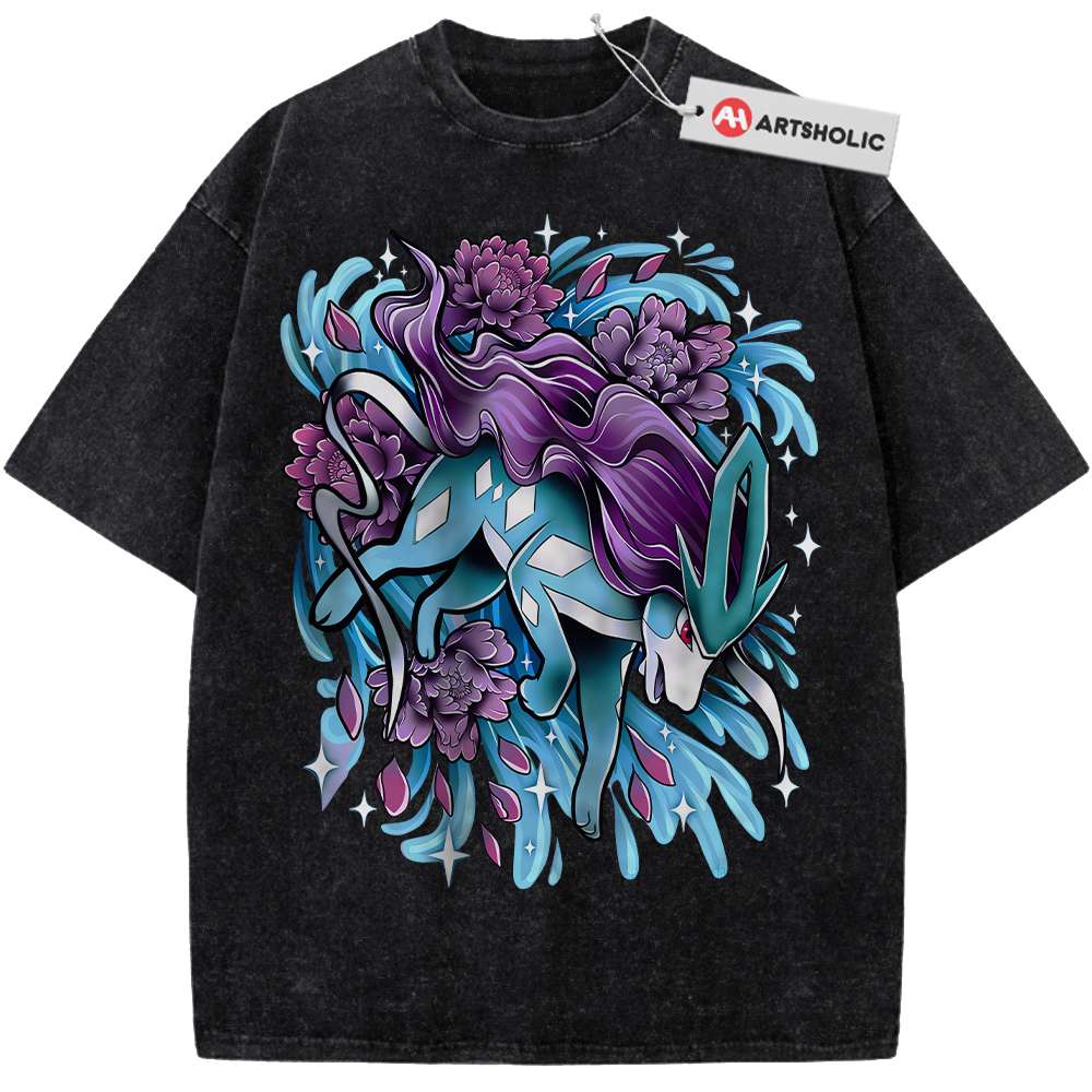 Alternative view of Suicune Shirt, Pokemon shirt, Anime Shirt, Vintage Tee