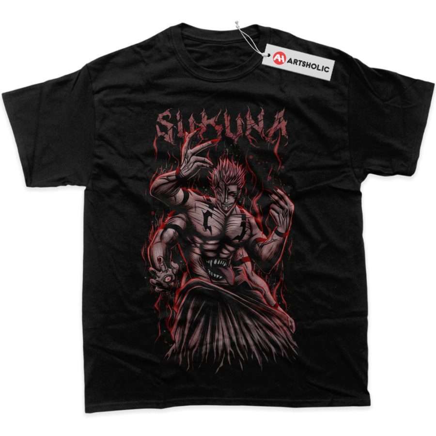 Alternative view of Sukuna Shirt, Jujutsu Kaisen Shirt, Anime Shirt, Graphic T-Shirt