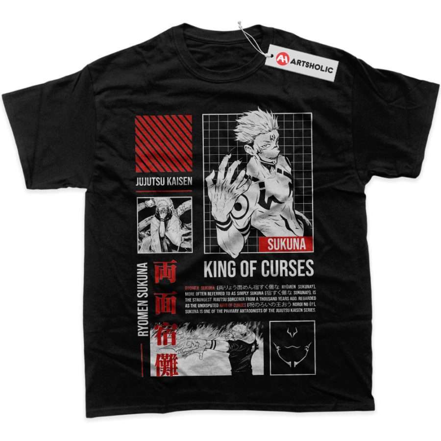 Alternative view of Sukuna Shirt, Jujutsu Kaisen Shirt, Anime Shirt, Graphic Tee
