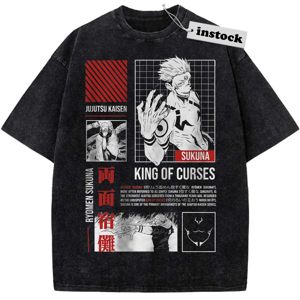 Sukuna Shirt, Jujutsu Kaisen Shirt, Anime Shirt, Vintage Tee