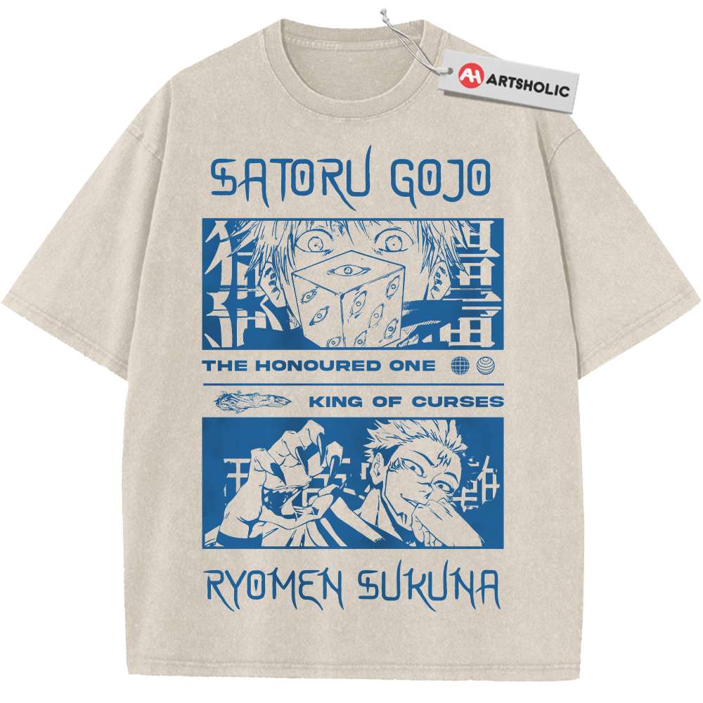 Sukuna Shirt, Satoru Gojo Shirt, Jujutsu Kaisen Shirt, Anime Shirt, Vintage Tee