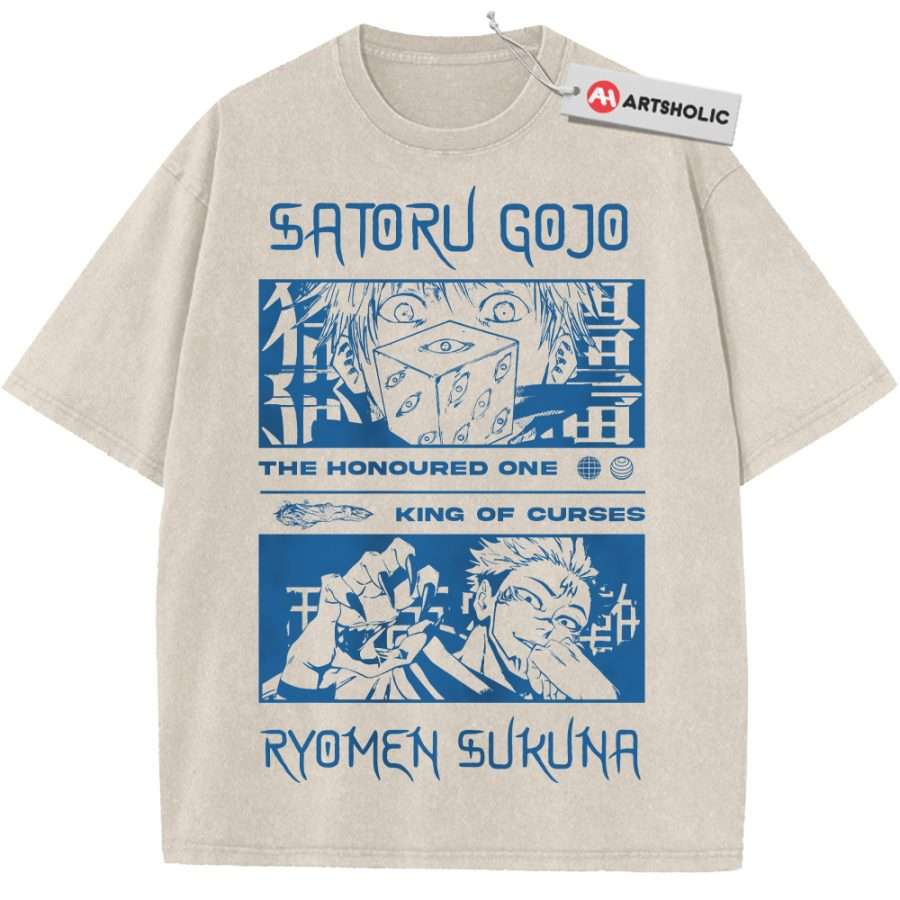 Alternative view of Sukuna Shirt, Satoru Gojo Shirt, Jujutsu Kaisen Shirt, Anime Shirt, Vintage Tee
